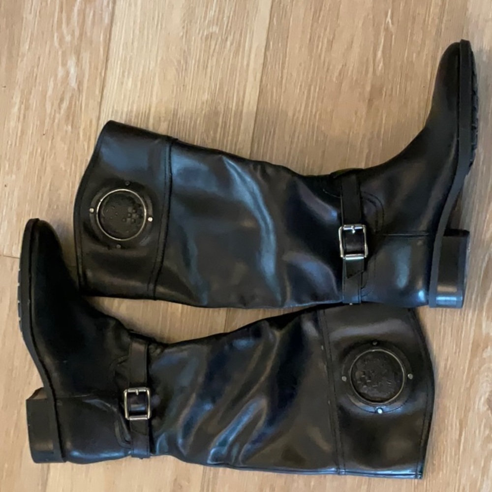 Vince Camuto Black Leather Boots